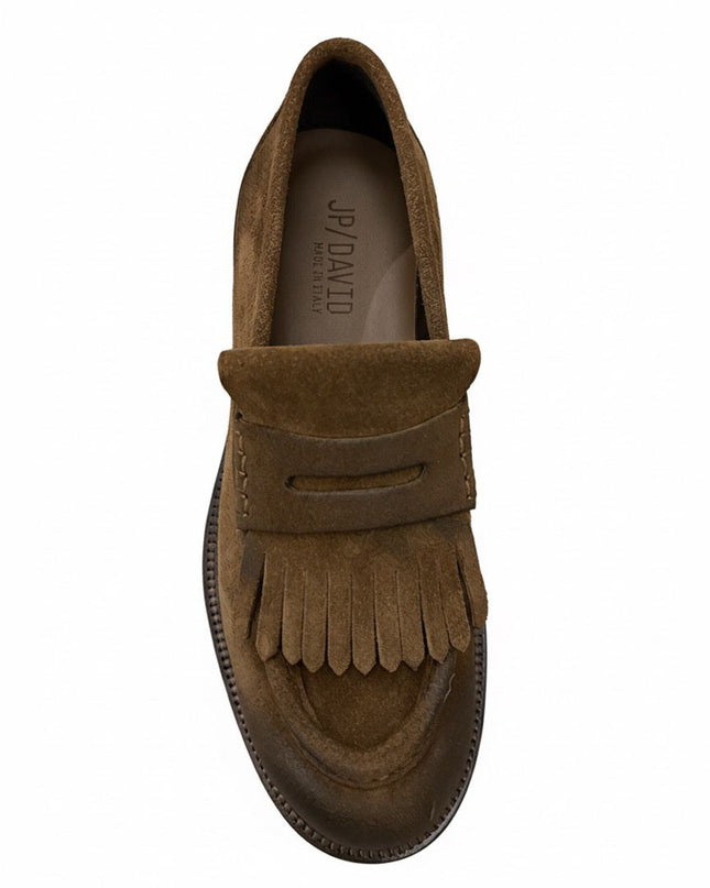 Mocassini in vitello crosta tabacco