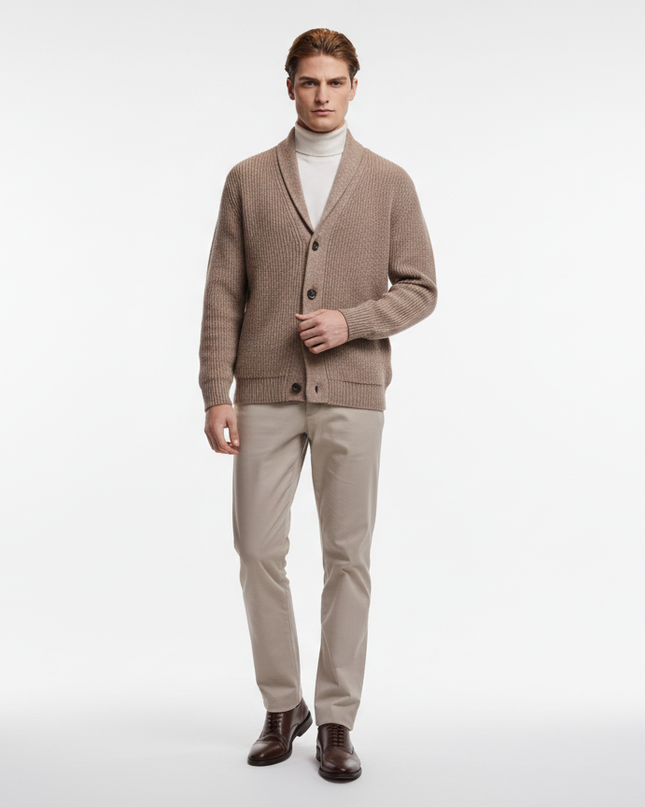 Giacca collo sciallato 86%lana 14% seta masq