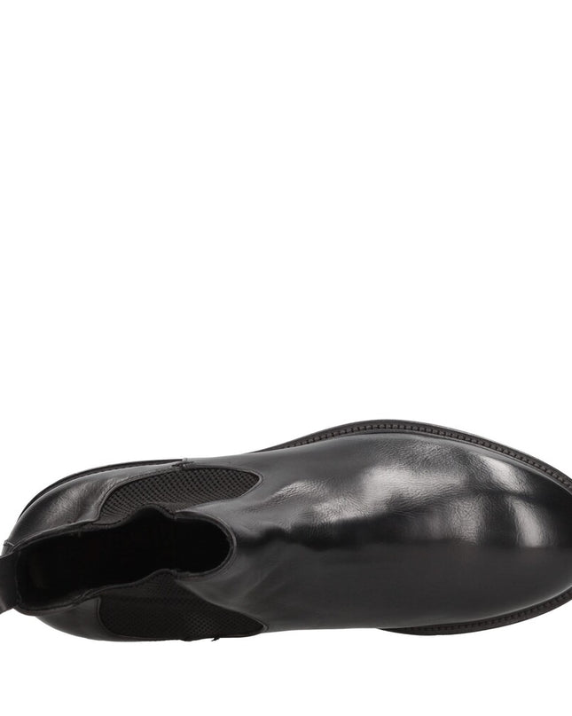 Stivaletto beatles in vitellino nero