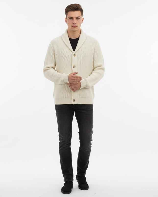 Giacca collo sciallato 80% lana e 20% poliammide masq