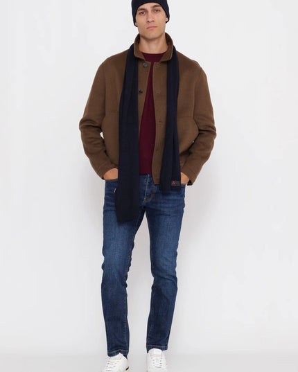 ENTREAMIS jeans 5tk denim blu scuro slimfit capri