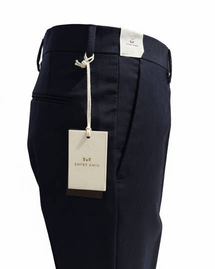 ENTREAMIS pantalone 99 % lana in franella regular