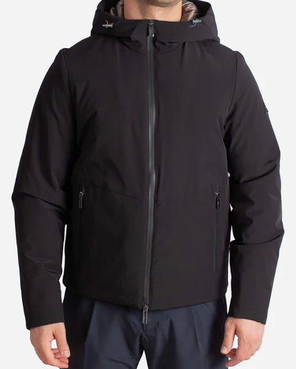 HESKIMO Giubbotto softshell nero con Imbottitura Sorona® con Cappuccio