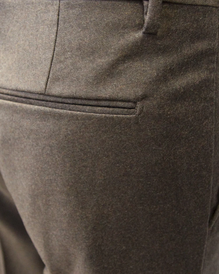 ENTRE AMIS Pantalone in flanella tasca america slimfit capri