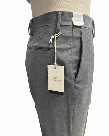 ENTREAMIS pantalone 99 % lana in franella regular
