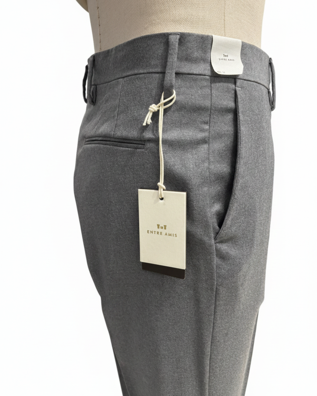 ENTREAMIS pantalone 99 % lana in franella regular