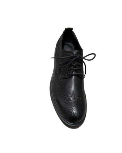 Scarpa uomo stringata testa di moro e nero