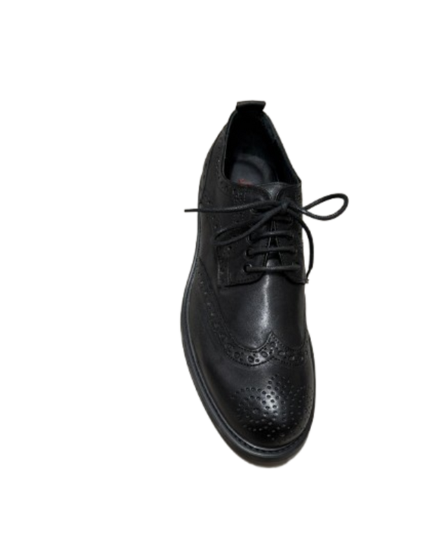 Scarpa uomo stringata testa di moro e nero