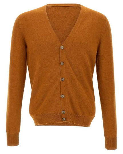 GRANSASSO 1952 cardigan cashmere lana color mattone
