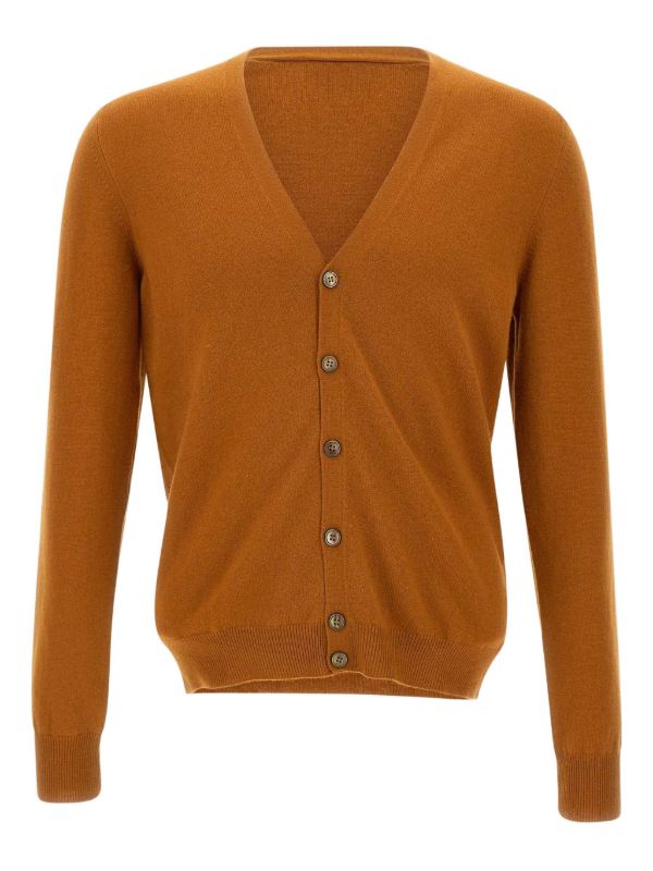 GRANSASSO 1952 cardigan cashmere lana color mattone
