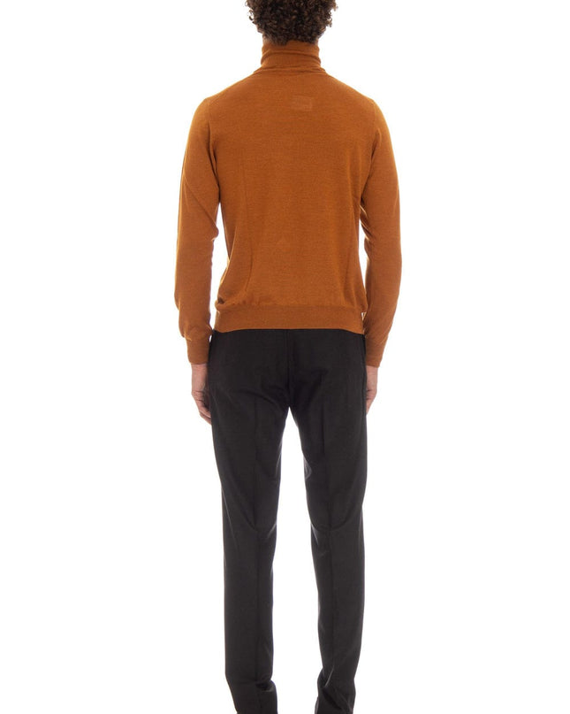 GRANSASSO 1952 maglione dolcevita 100% cashmere color zucca