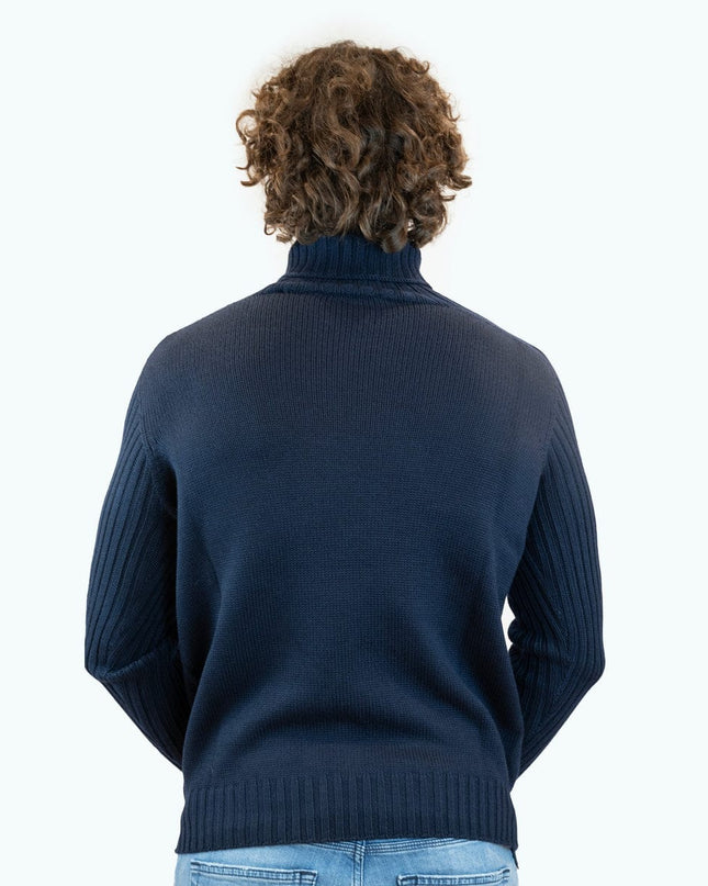 GRANSASSO 1952 maglione rain wool 100% lana dolcevita