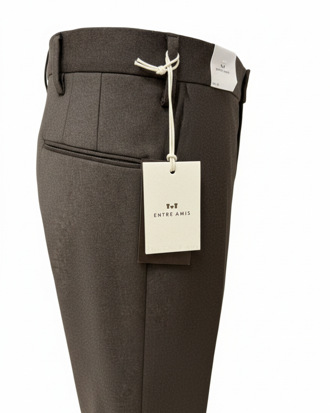 ENTREAMIS pantalone 99 % lana in franella regular