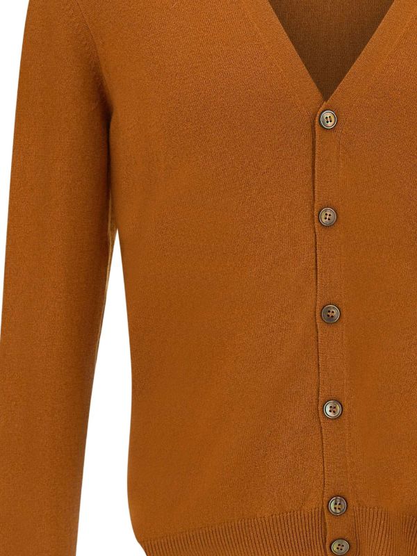 GRANSASSO 1952 cardigan cashmere lana color mattone