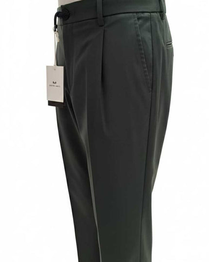 ENTREAMIS pantalone capri slimfit con laccio all'interno e molla in vita 54% poliestere 44% lana