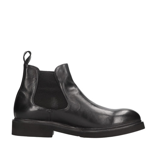 Stivaletto beatles in vitellino nero