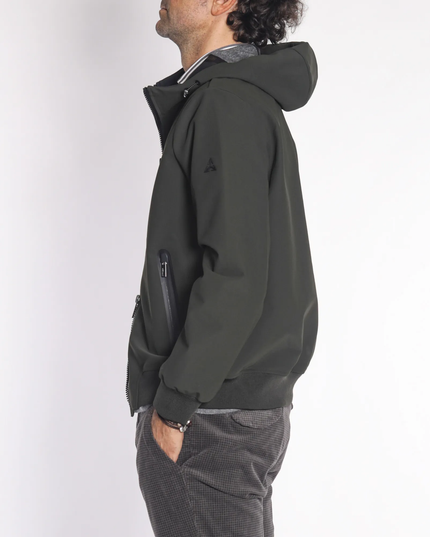 HESKIMO Giubbino tech bomber con cappuccio