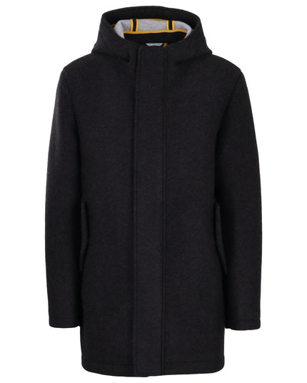 MANUEL RITZ montgomery giaccone in misto lana con cappuccio