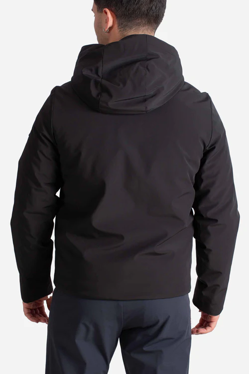 HESKIMO Giubbotto softshell nero con Imbottitura Sorona® con Cappuccio