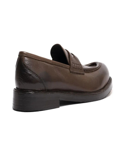 Mocassino in vitello testa di moro