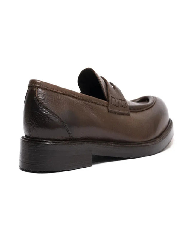 Mocassino in vitello testa di moro