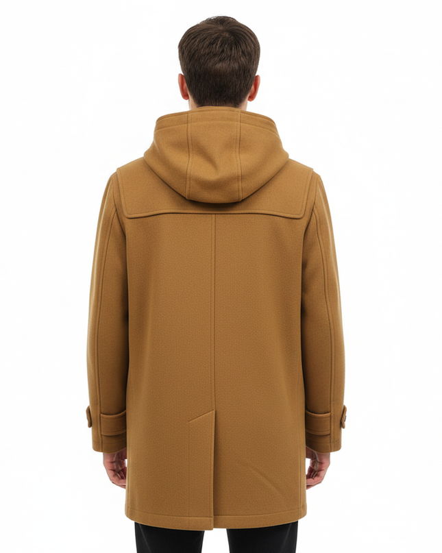 SANTANIELLO montgomery con cappuccio e tasche frontali modello HOLMES 75% LA 20% PA 5% WS