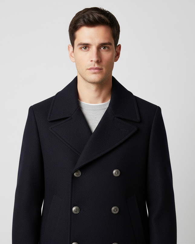 MANUEL RITZ cappotto corto doppiopetto in misto lana