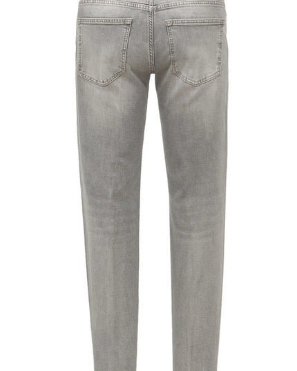 ENTREAMIS jeans 5tk denim grigio chiaro corto slimfit