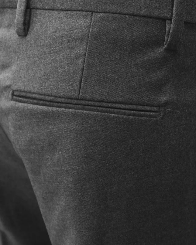ENTRE AMIS Pantalone in flanella tasca america slimfit capri