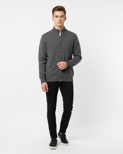 Giacca con bottoni 80 % lana e 20 % poliammide