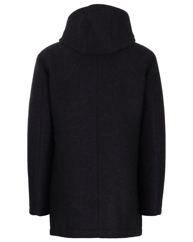 MANUEL RITZ montgomery giaccone in misto lana con cappuccio