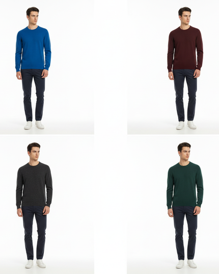 Girocollo 100% lana tinto in capo masq