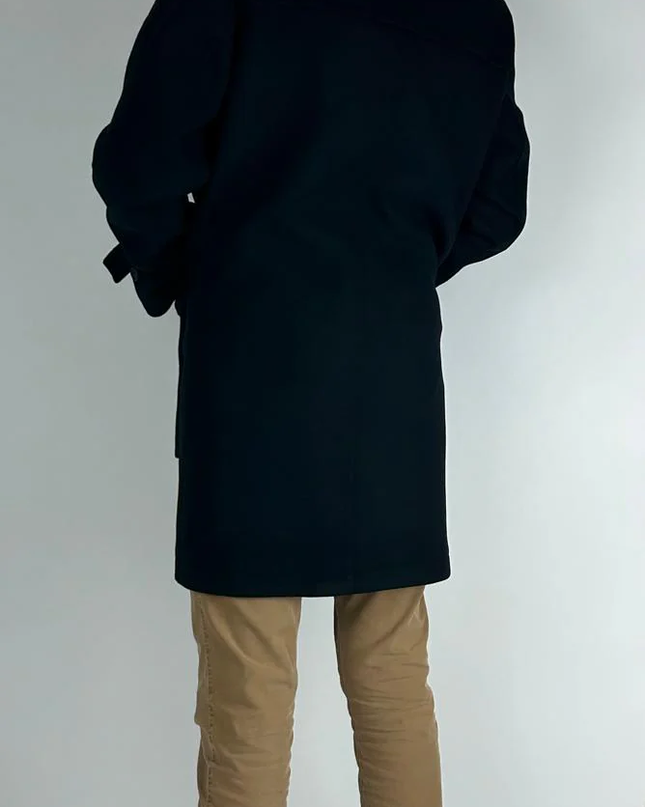 MANUEL RITZ montgomery con alamari e tasconi frontali e cappuccio fisso