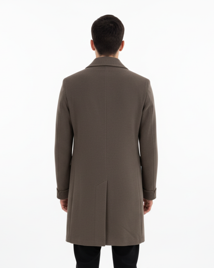 SANTANIELLO cappotto doppiopetto con martingana  80%LA 20% PA