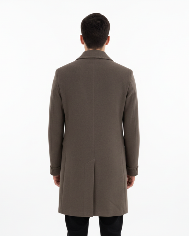 SANTANIELLO cappotto doppiopetto con martingana  80%LA 20% PA