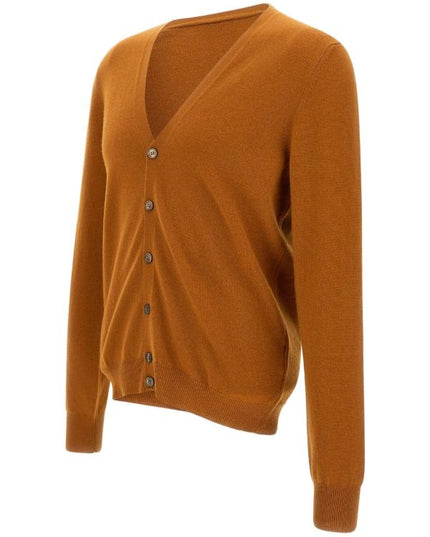 GRANSASSO 1952 cardigan cashmere lana color mattone