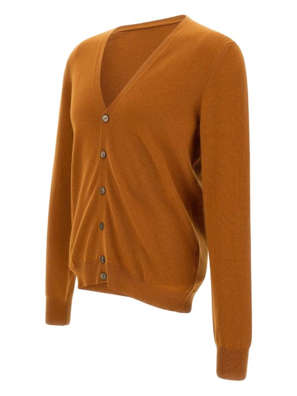 GRANSASSO 1952 cardigan cashmere lana color mattone